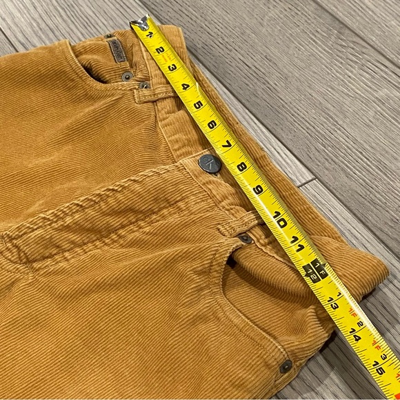 Calvin Klein Jeans Corduroy Pants Juniors 3 Low Rider Straight Button Fly Camel - Picture 13 of 15